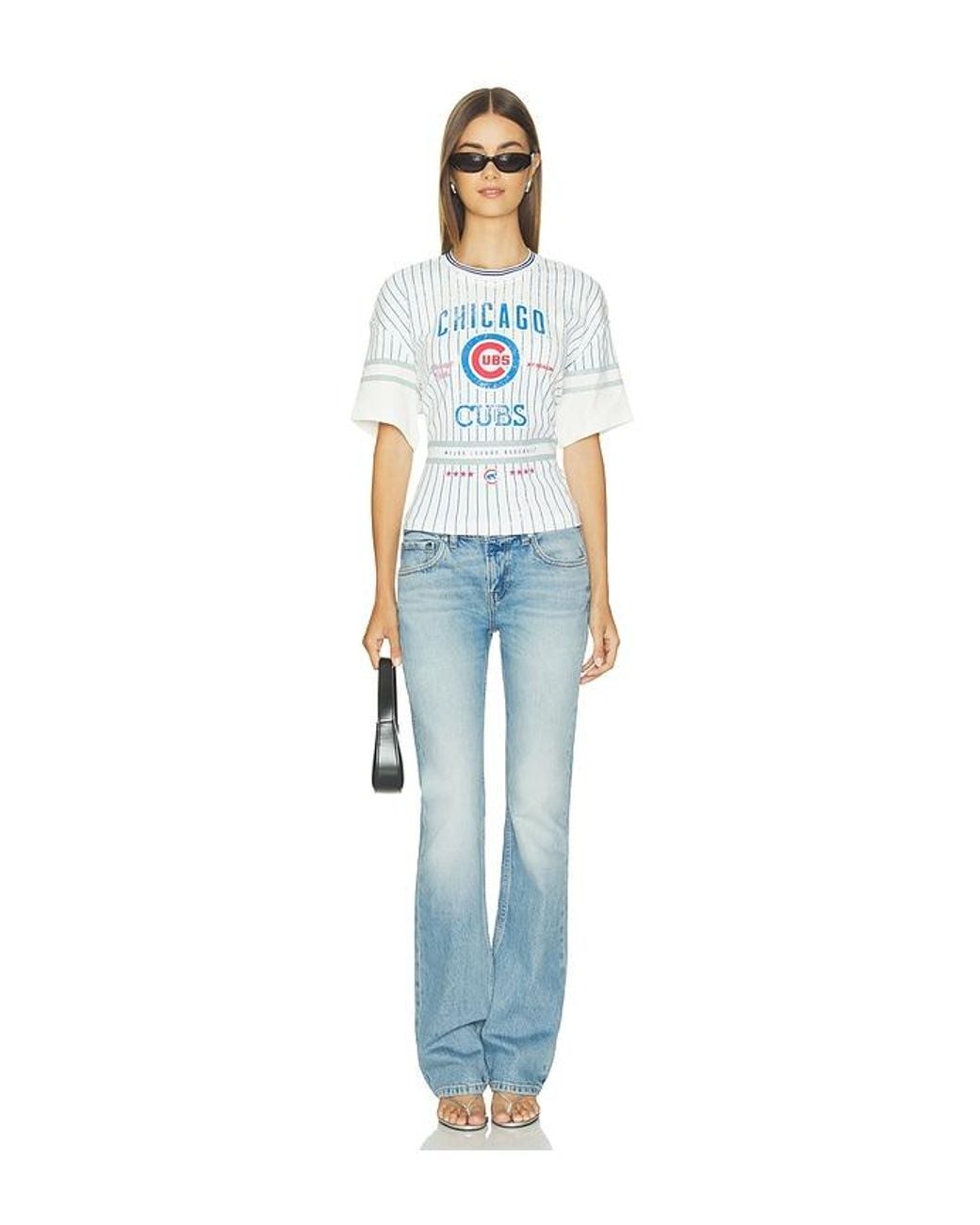 OFF SEASON White Femme Lace-Back Graphic Tee
