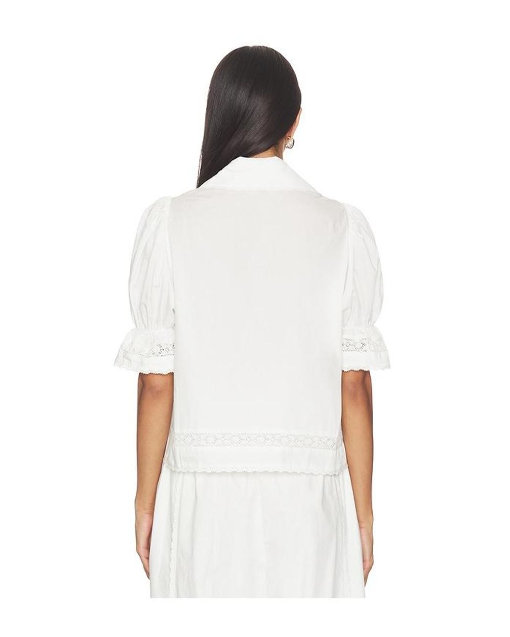 ROAME. White Maisie Tie Shirt