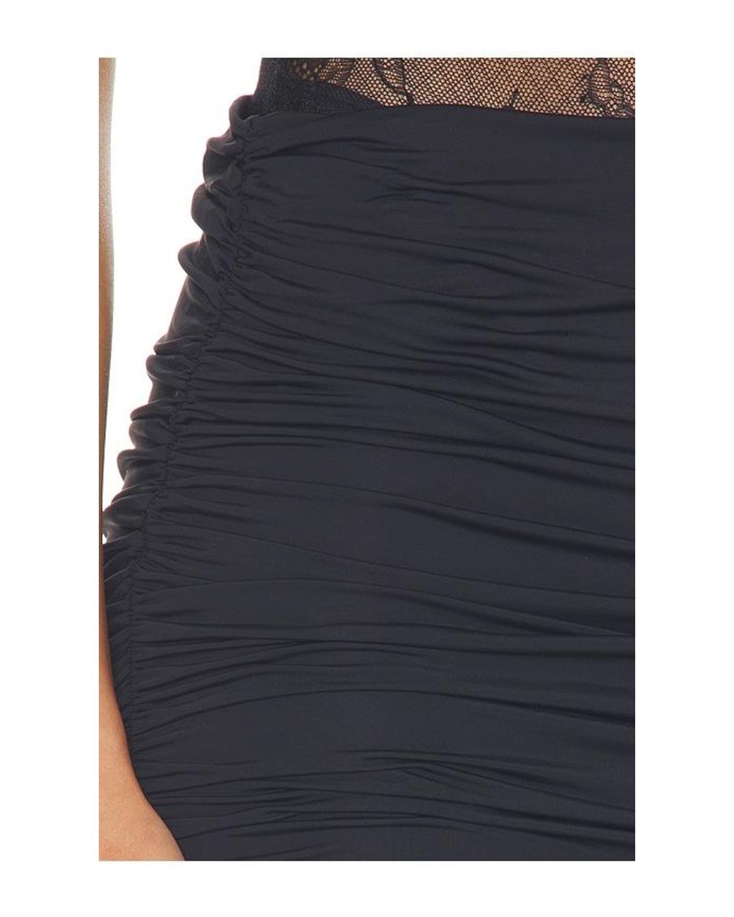 Runaway the Label Blue Opaline Low Rise Ruched Mini Skirt