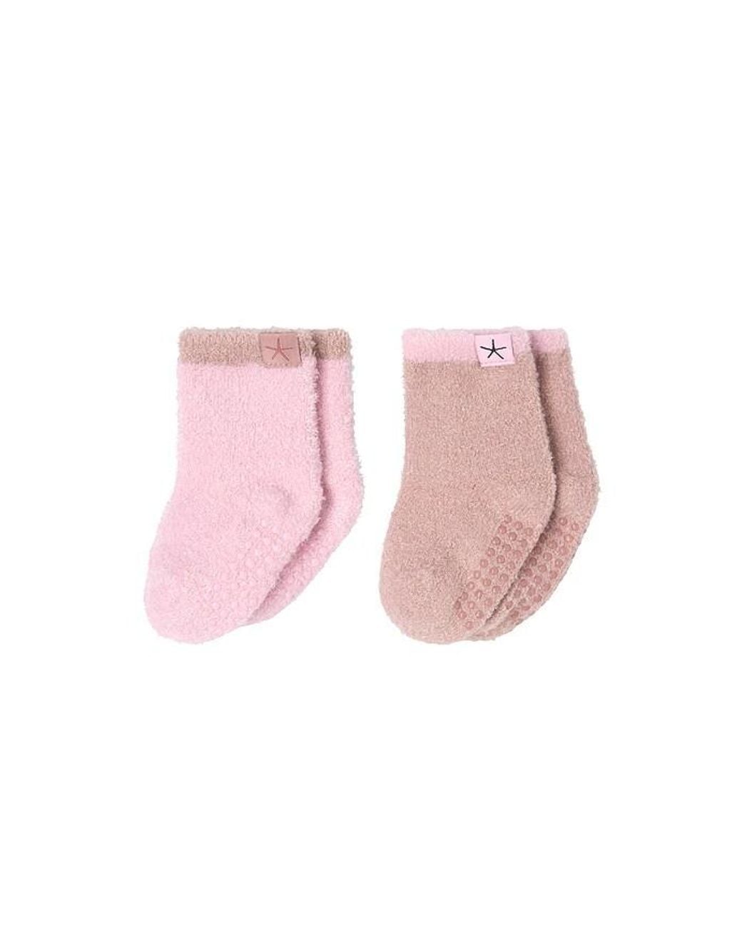 Barefoot Dreams Pink Cozychic Baby Tipped Sock Set