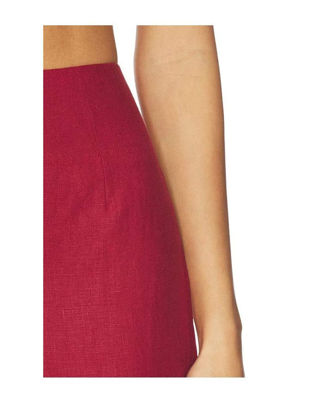 Faithfull The Brand Red Valeria Capri Pant