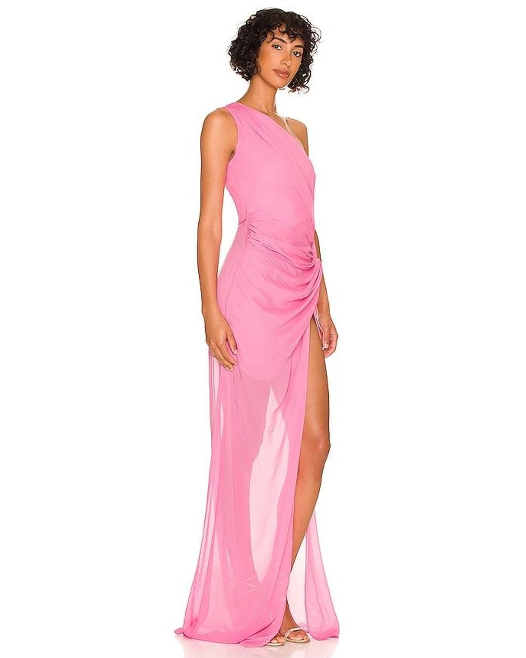 SAU LEE Pink Helene Dress