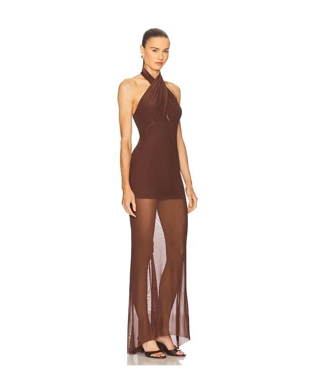 Amanda Uprichard Brown X Revolve Alaina Gown