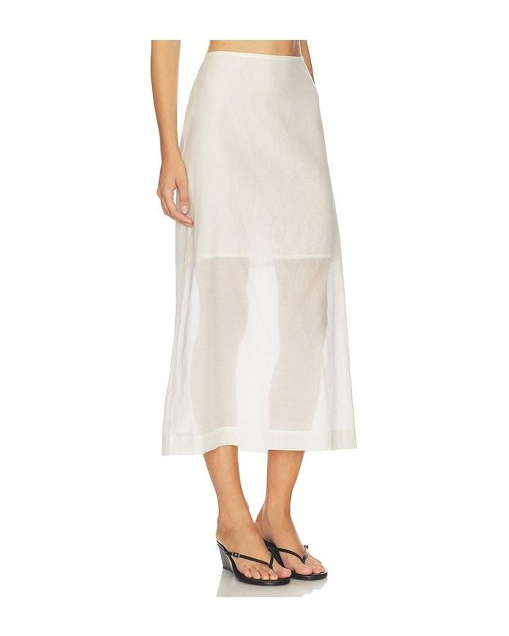By Malene Birger White Esta Soft Organza Skirt