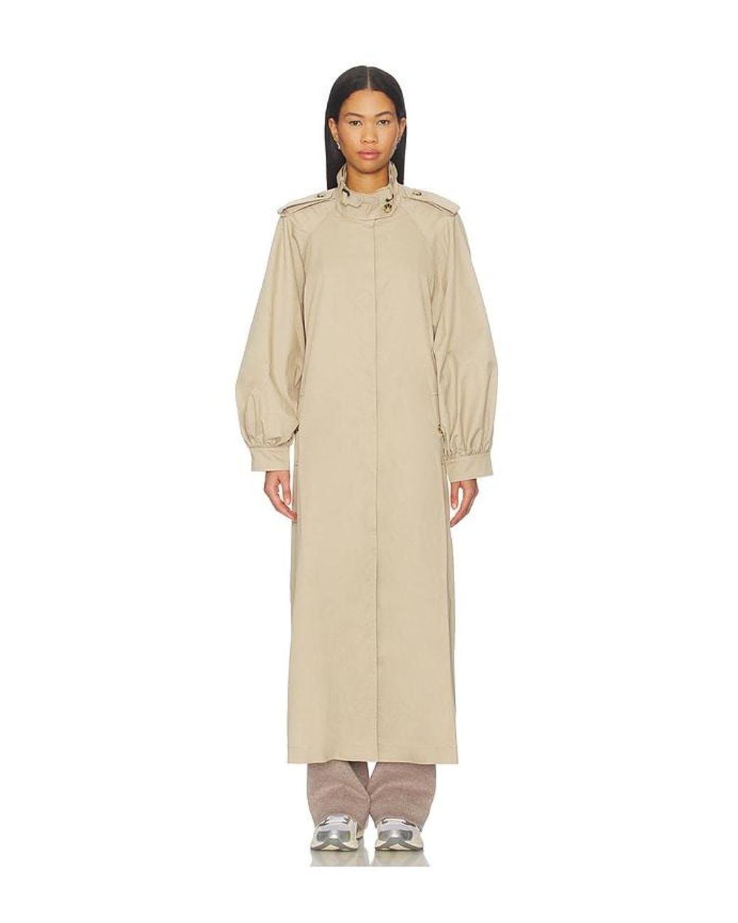 Bardot Natural Isler Longline Trench Coat