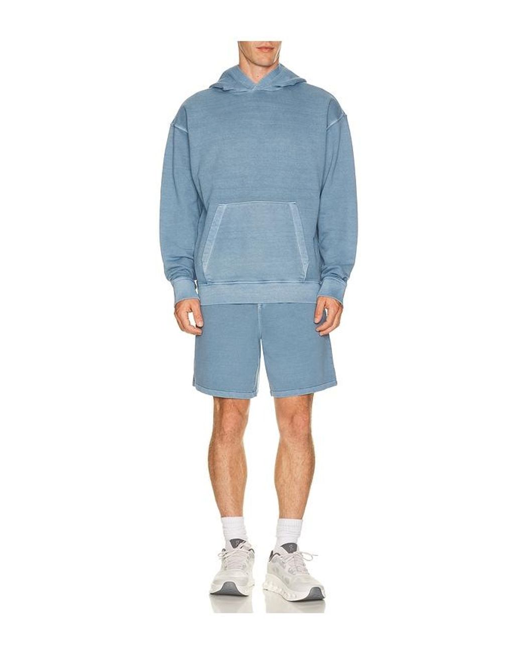Beyond Yoga Blue Beach Washed Terry Short for men