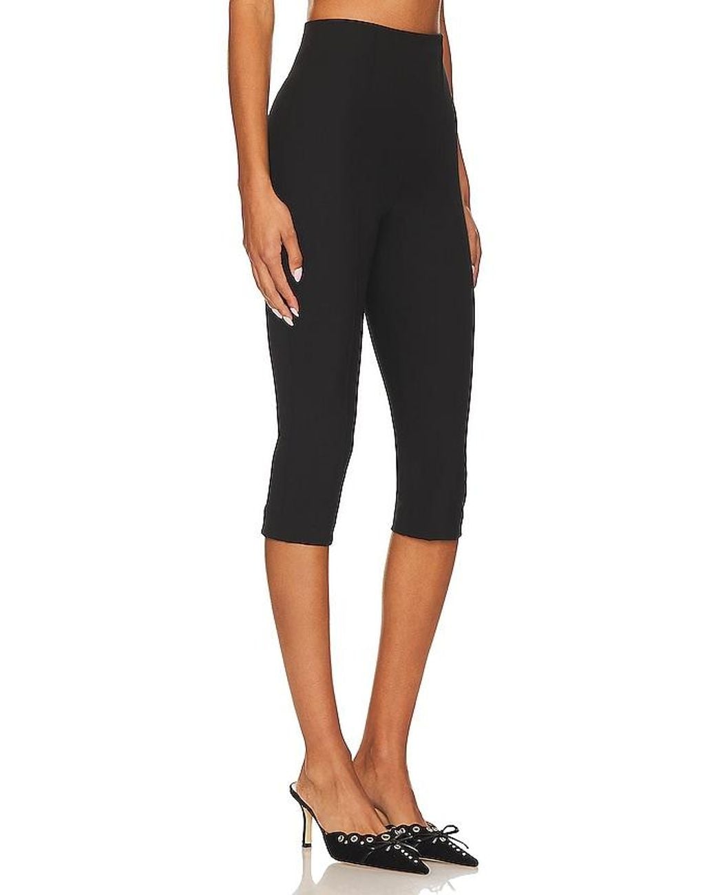 Lovers + Friends Black Cindy Cropped Capri Pant