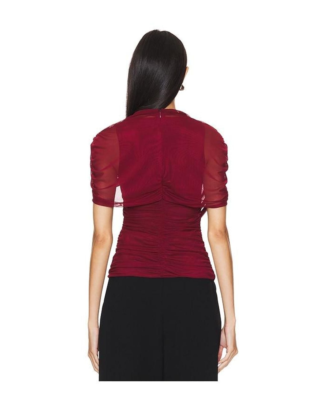 Amanda Uprichard Red X Revolve Evianna Top