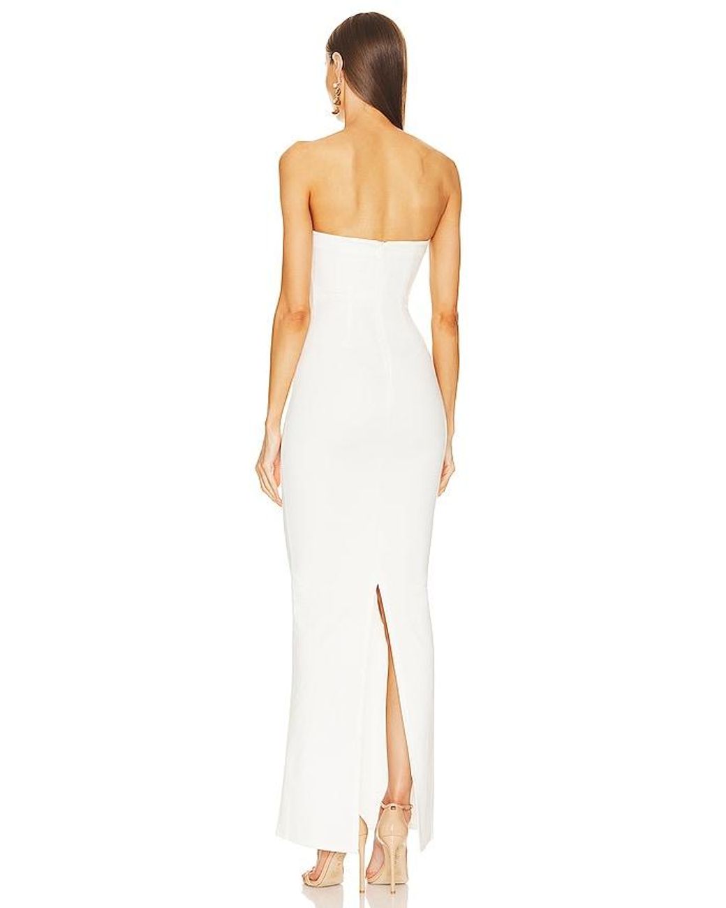 Michael Costello White X Revolve Briggs Gown