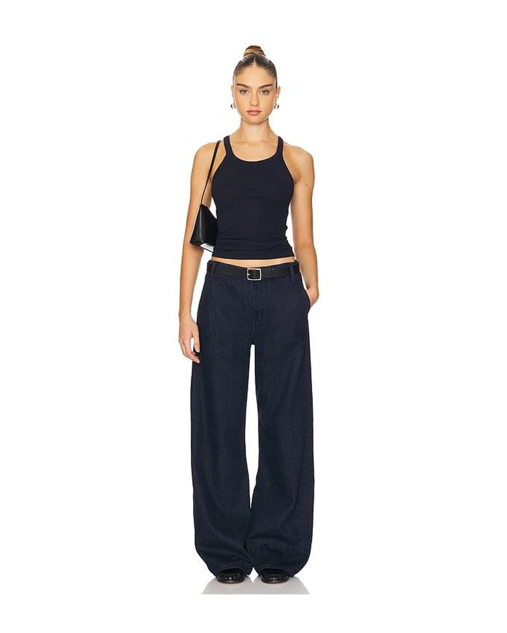 Re/done Blue Trouser Wide Leg Jeans