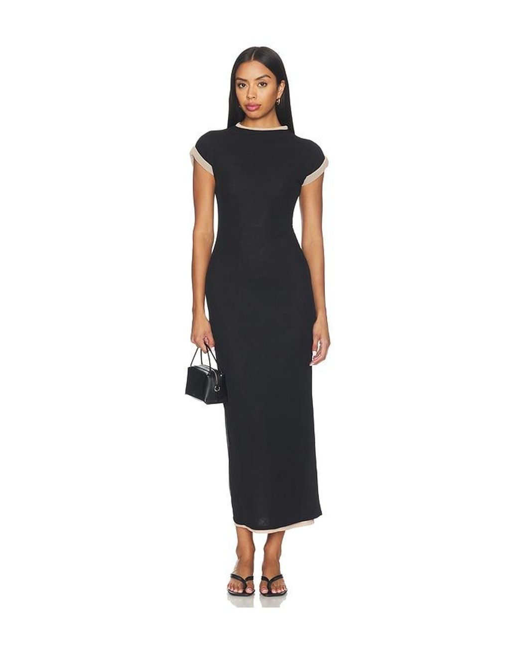 Lovers + Friends Black Shera Maxi Dress