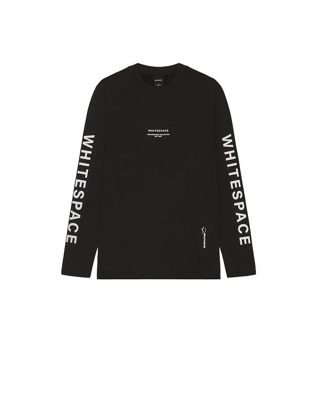 White/space Black Graphene Crew Neck for men