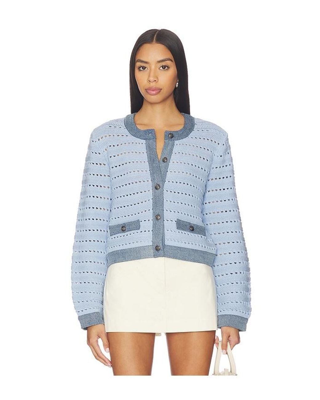 Steve Madden Blue Cassette Cardigan