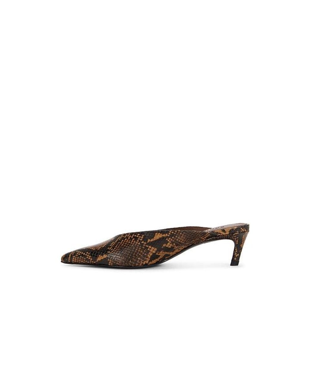 SCHUTZ SHOES Brown Loren Mid Mule Pump