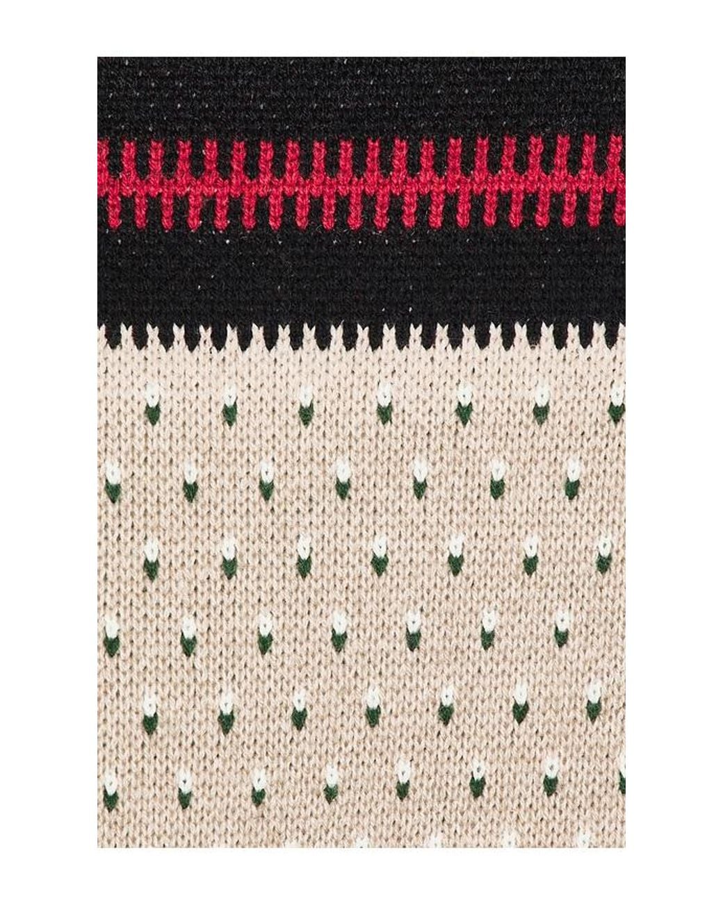 Lovers + Friends Black Theo Fairisle Sweater
