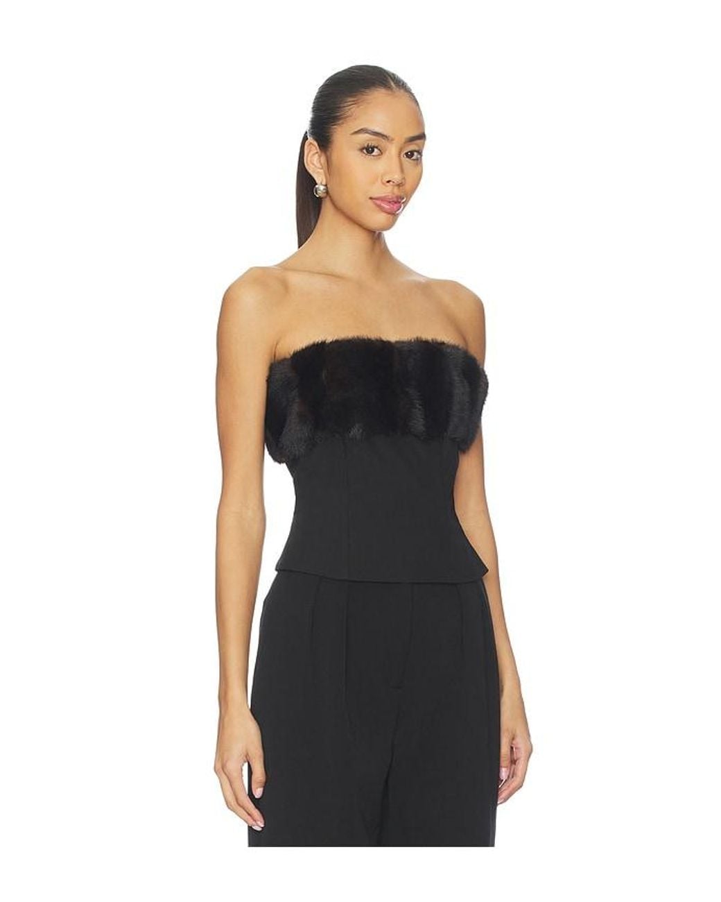 Apparis Black Ivy Tube Top