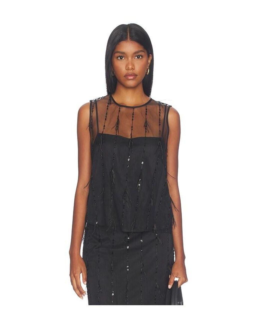 Rag & Bone Black Geena Tank Top