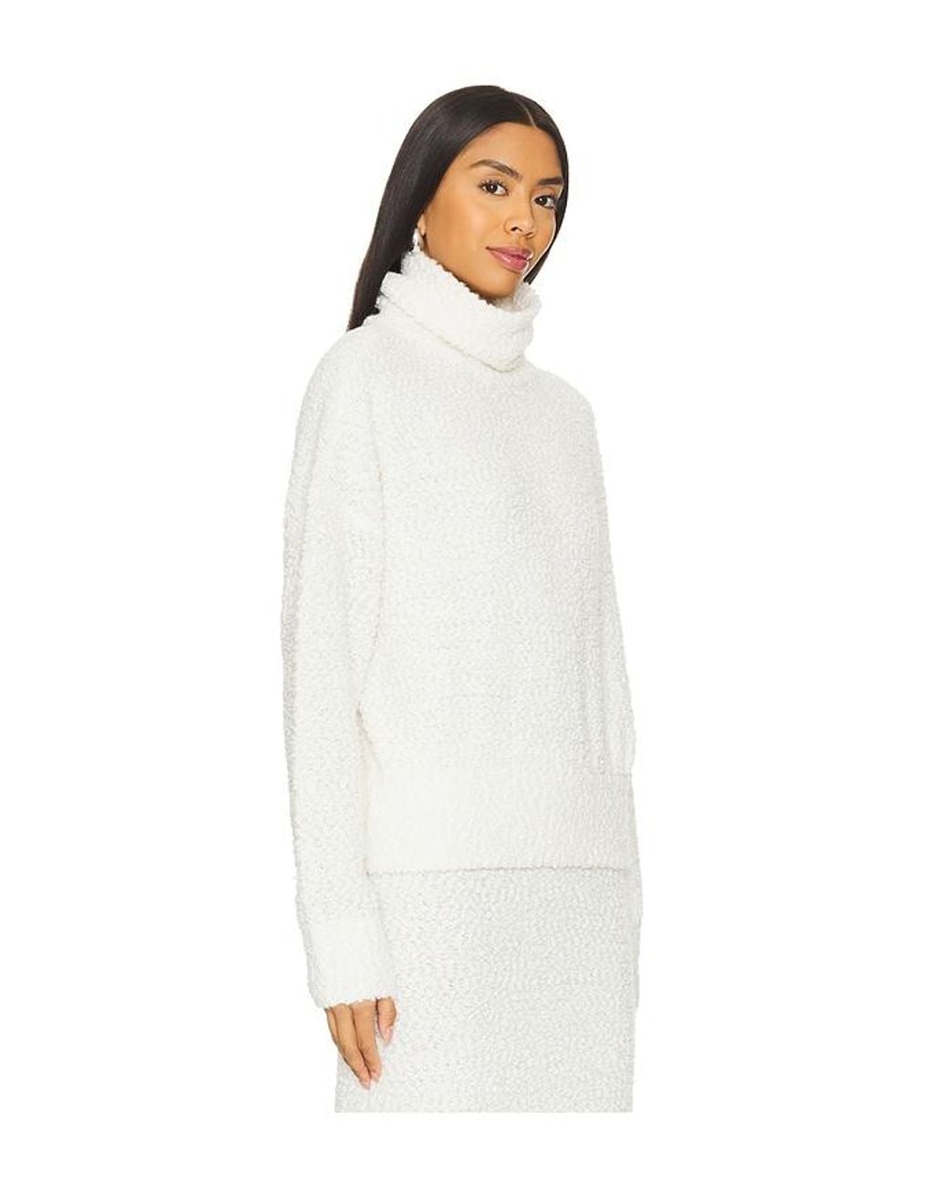 LPA White Evan Turtleneck Sweater