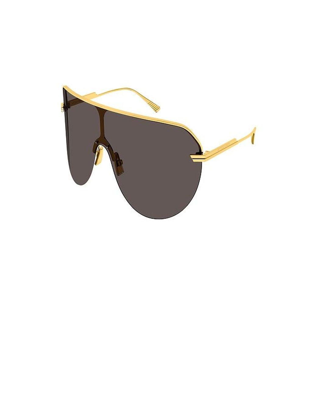 Bottega Veneta Gray Shield Sunglasses