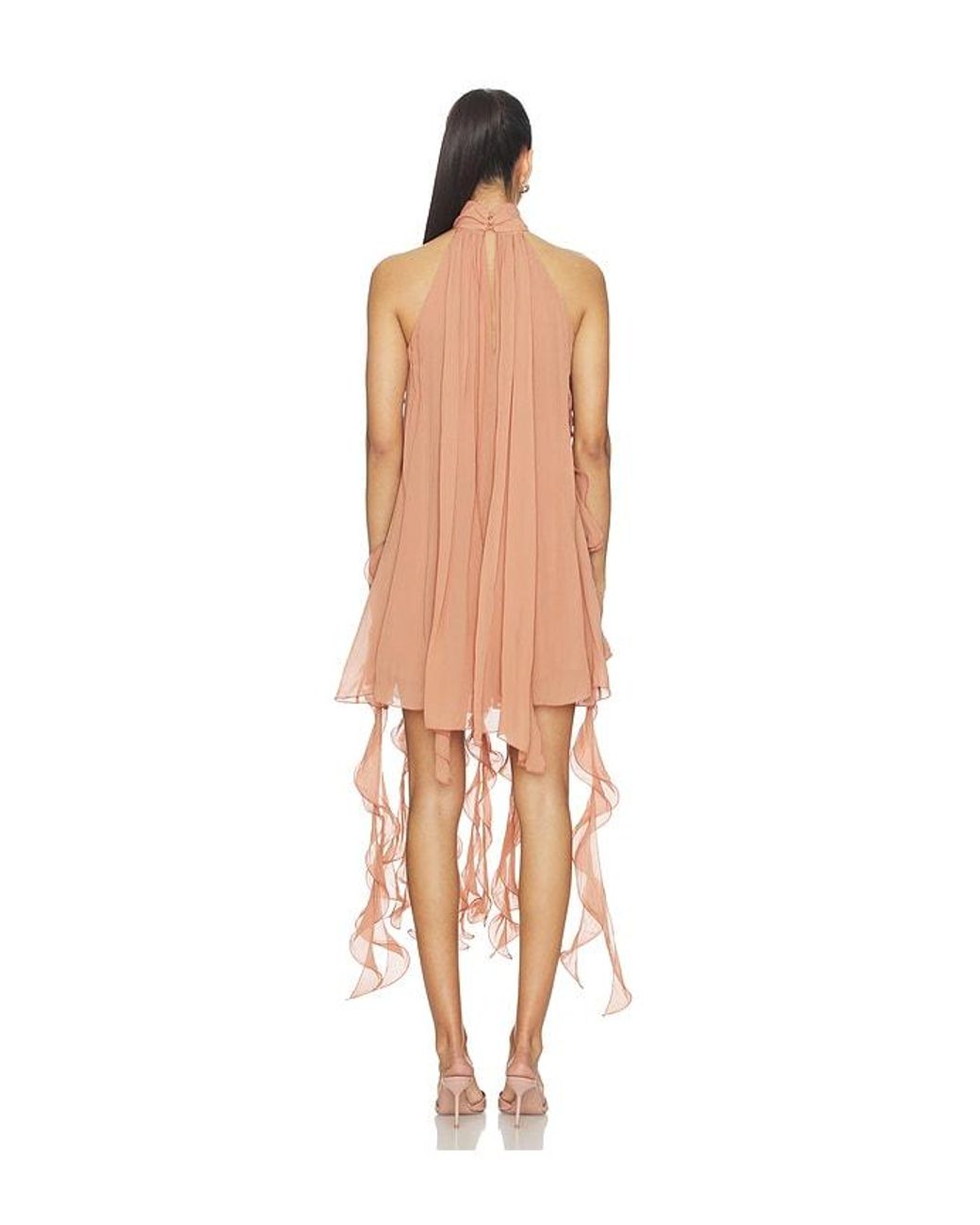 Aniye Records White Gaby Ruffle Dress