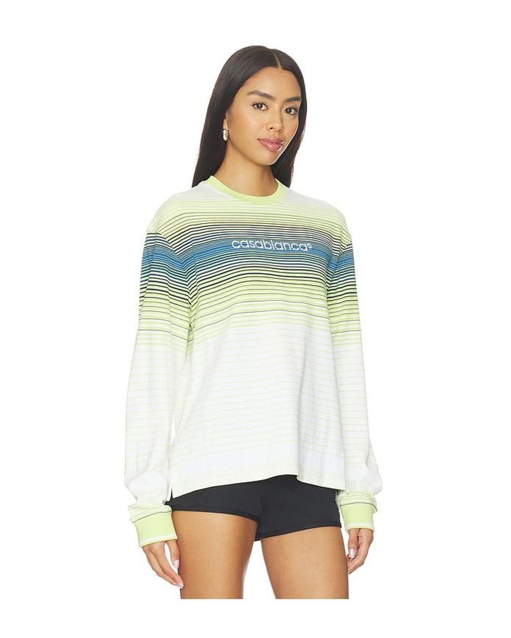 Casablanca Blue Striped Longsleeve Tee
