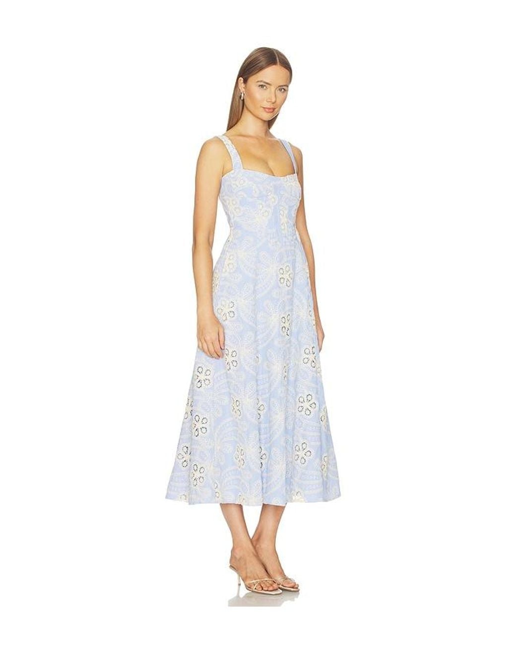 Bardot White Lilah Corset Midi Dress