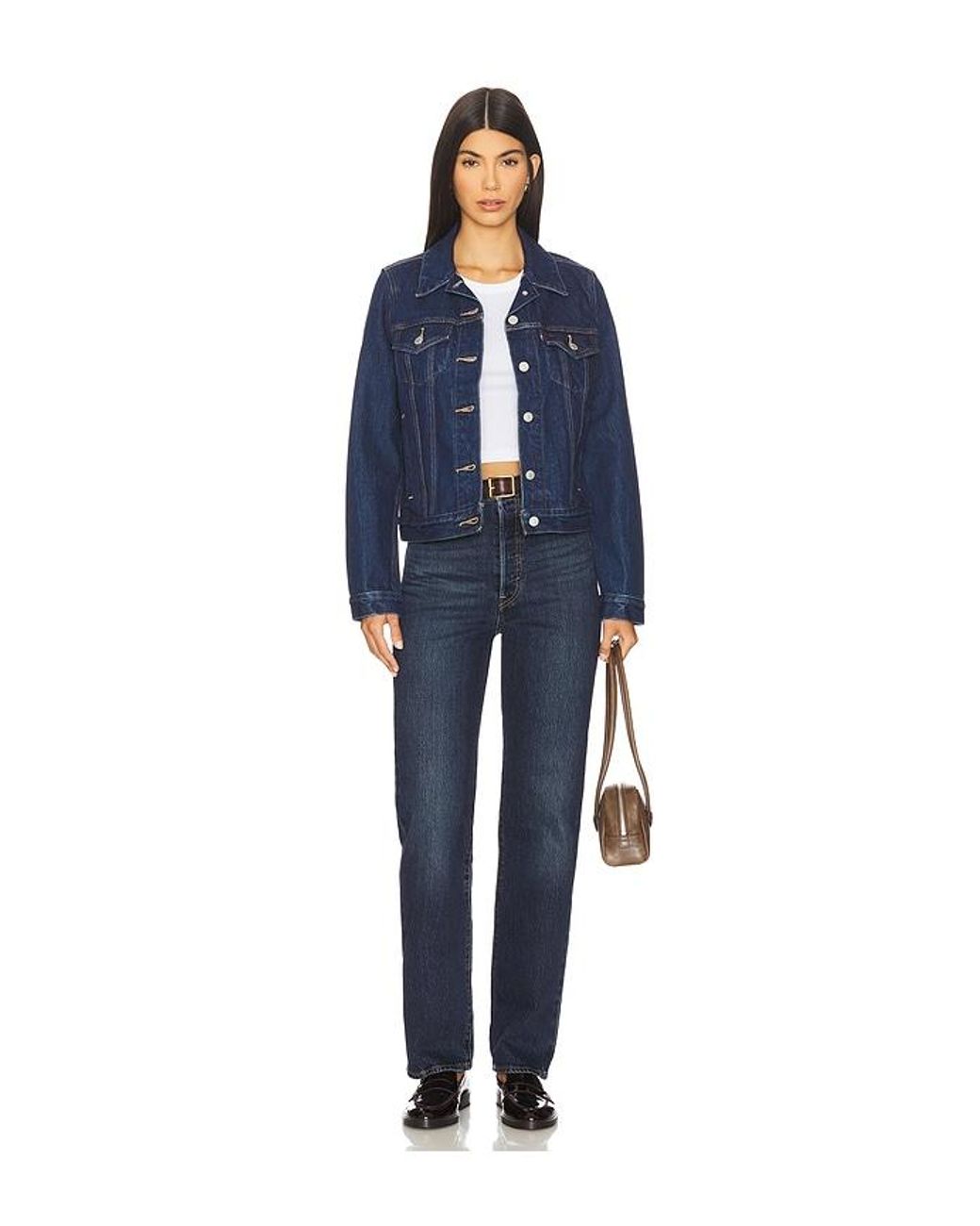 Levi's Blue Ribcage Full Length Jeans