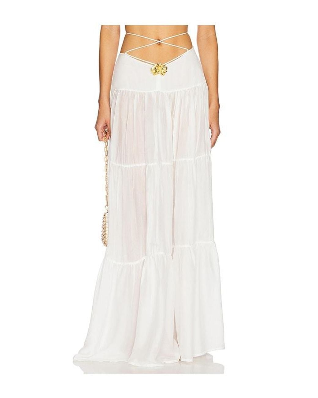 Cin Cin White Song Orchid Skirt