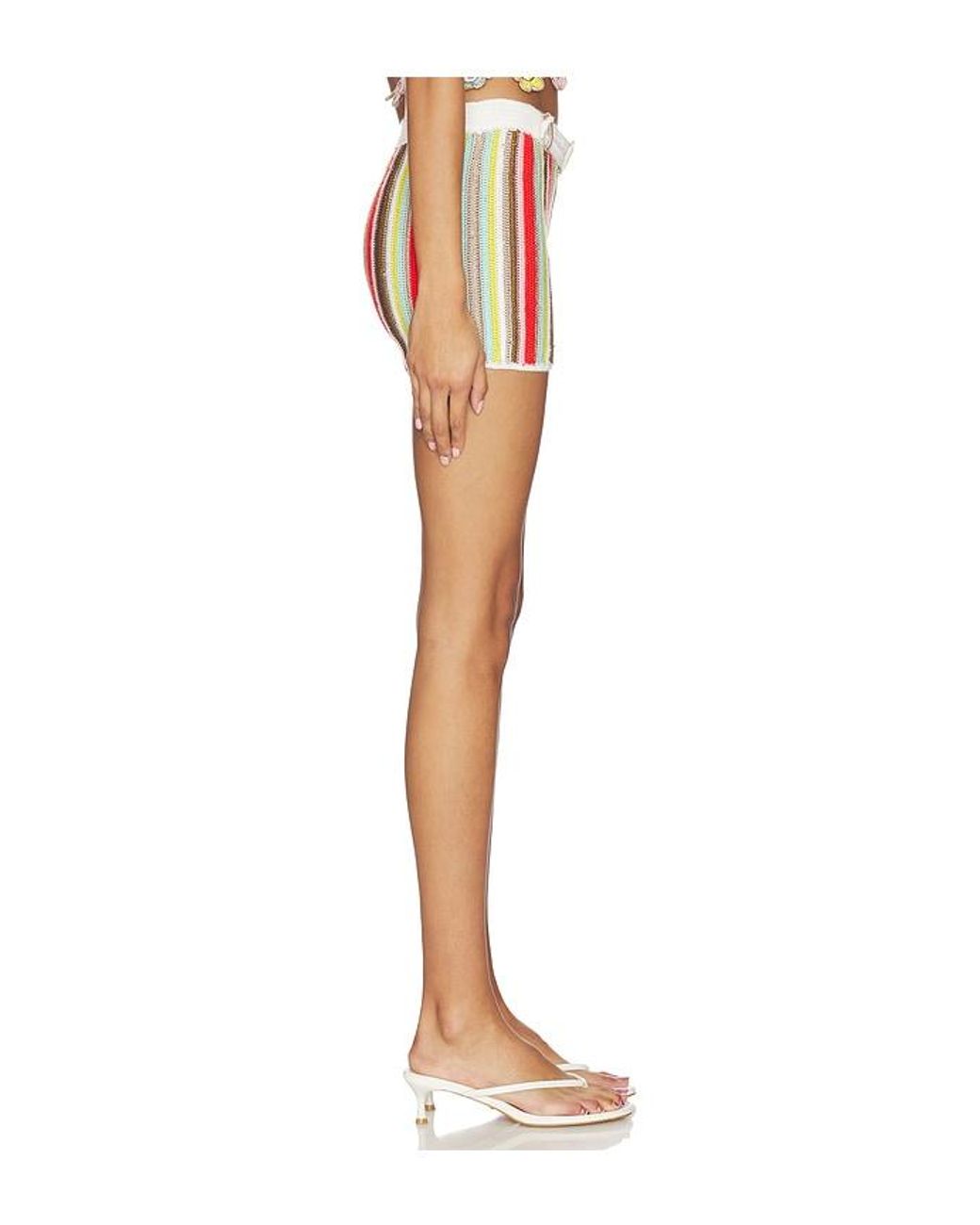 MY BEACHY SIDE Multicolor Noa Hand-Crocheted Shorts