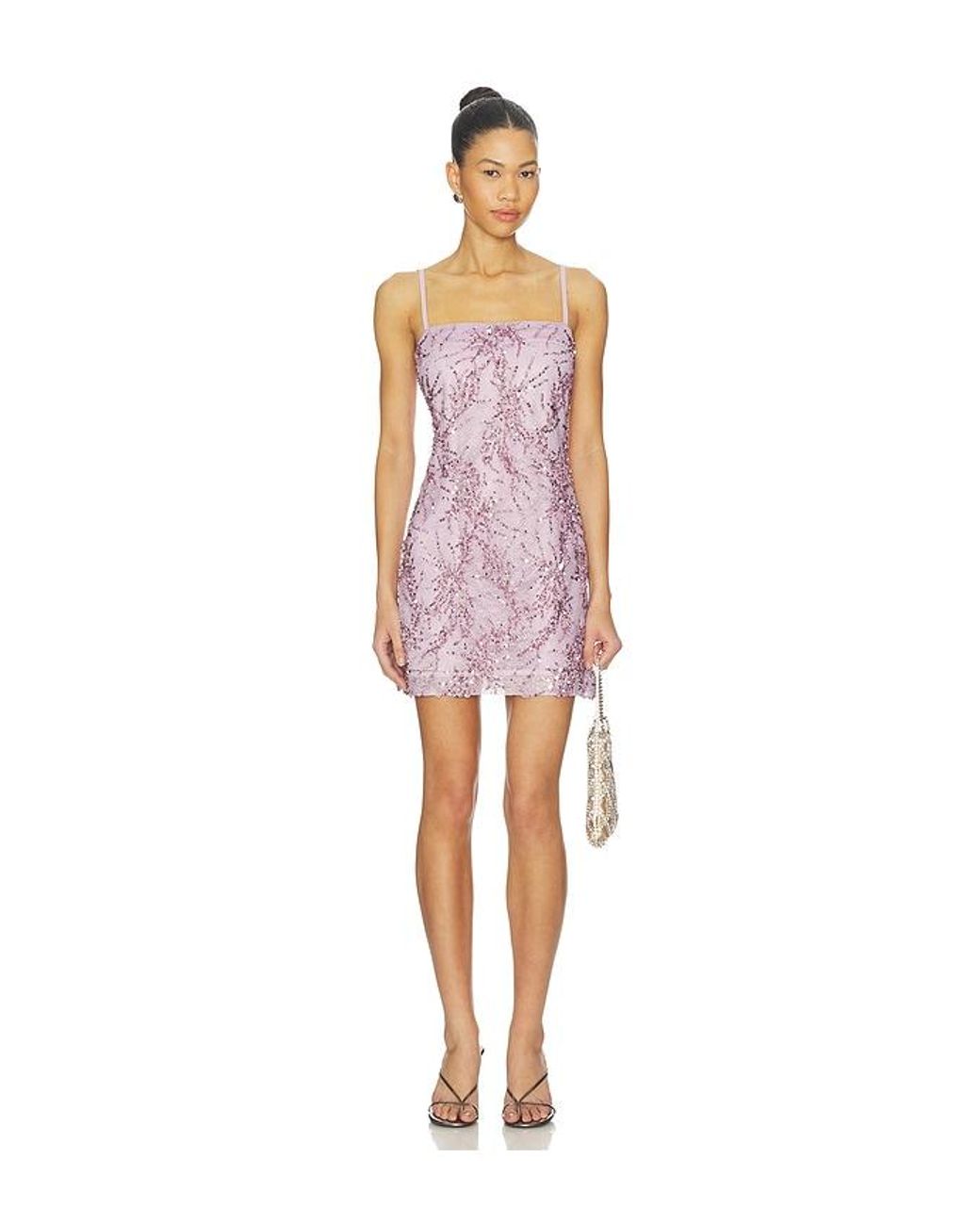 With Harper Lu Red Shift Mini Dress