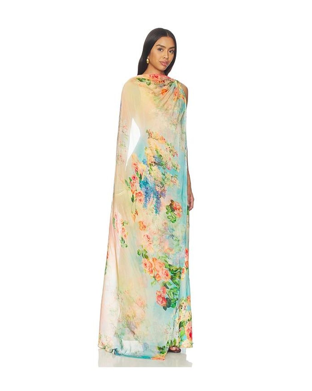 Hemant & Nandita White Maxi Dress With Sash