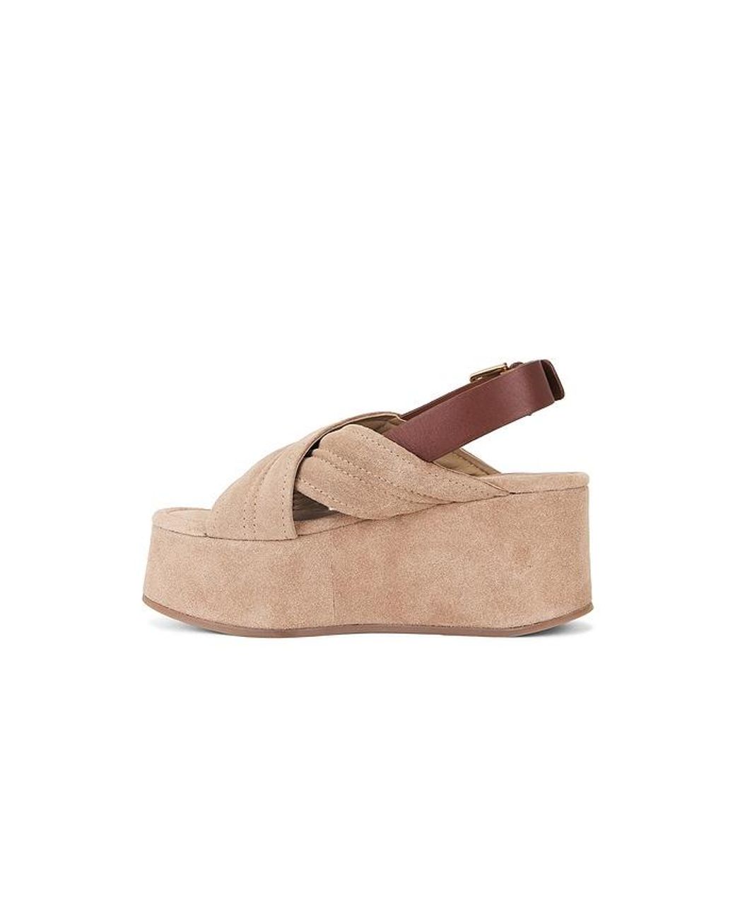 Free People Natural Beach Party Platform Sandal