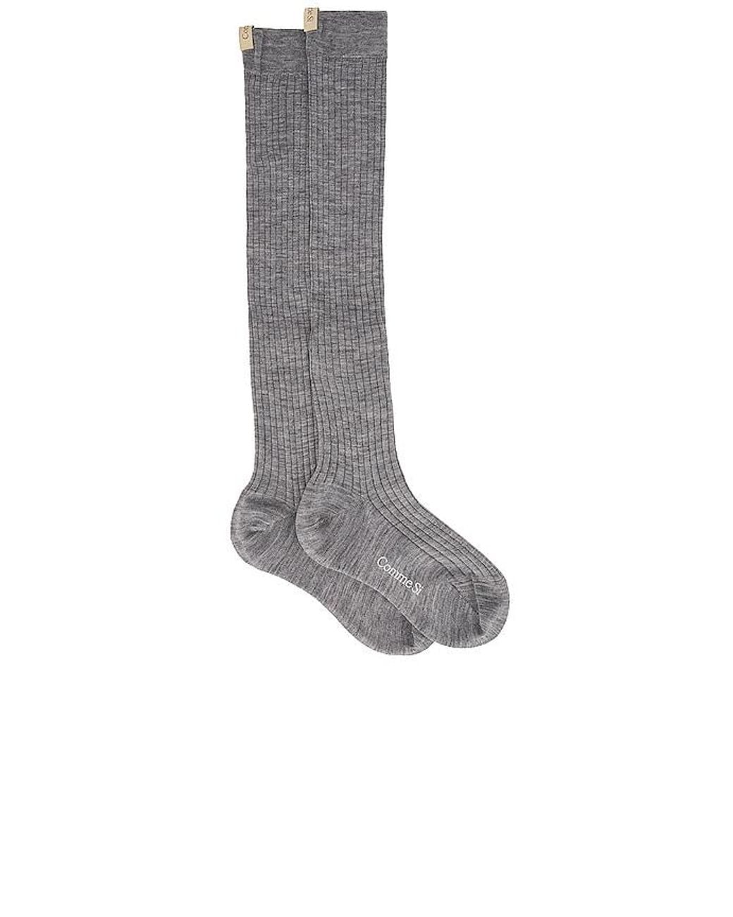 Comme Si Gray The Knee High Sock