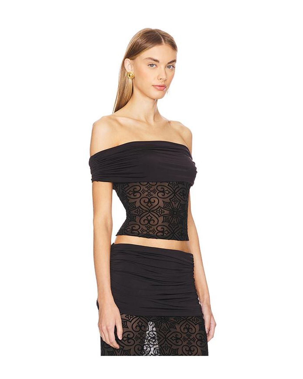 LOBA Black Violeta Top