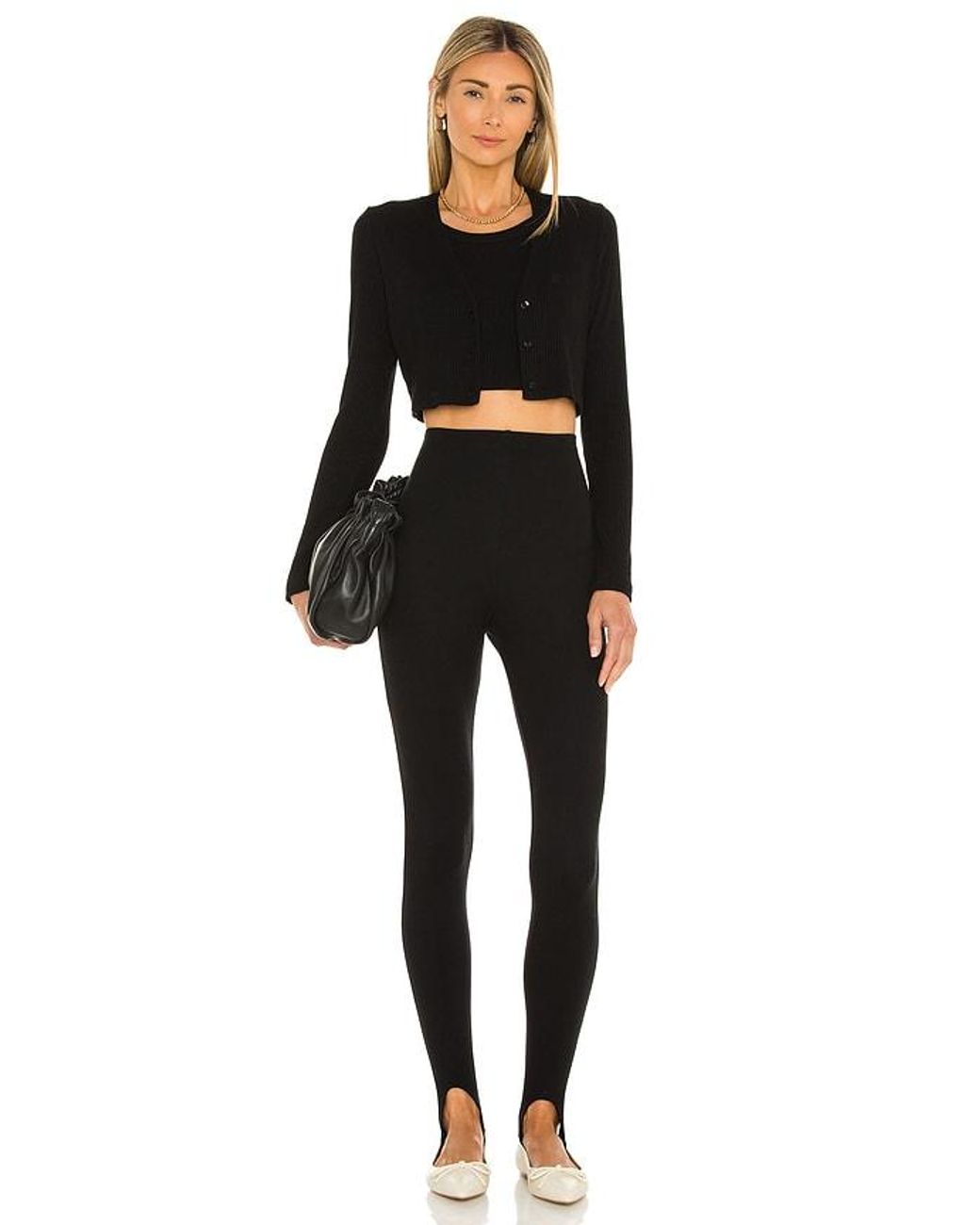 Leset Black Rio Stirrup Pant