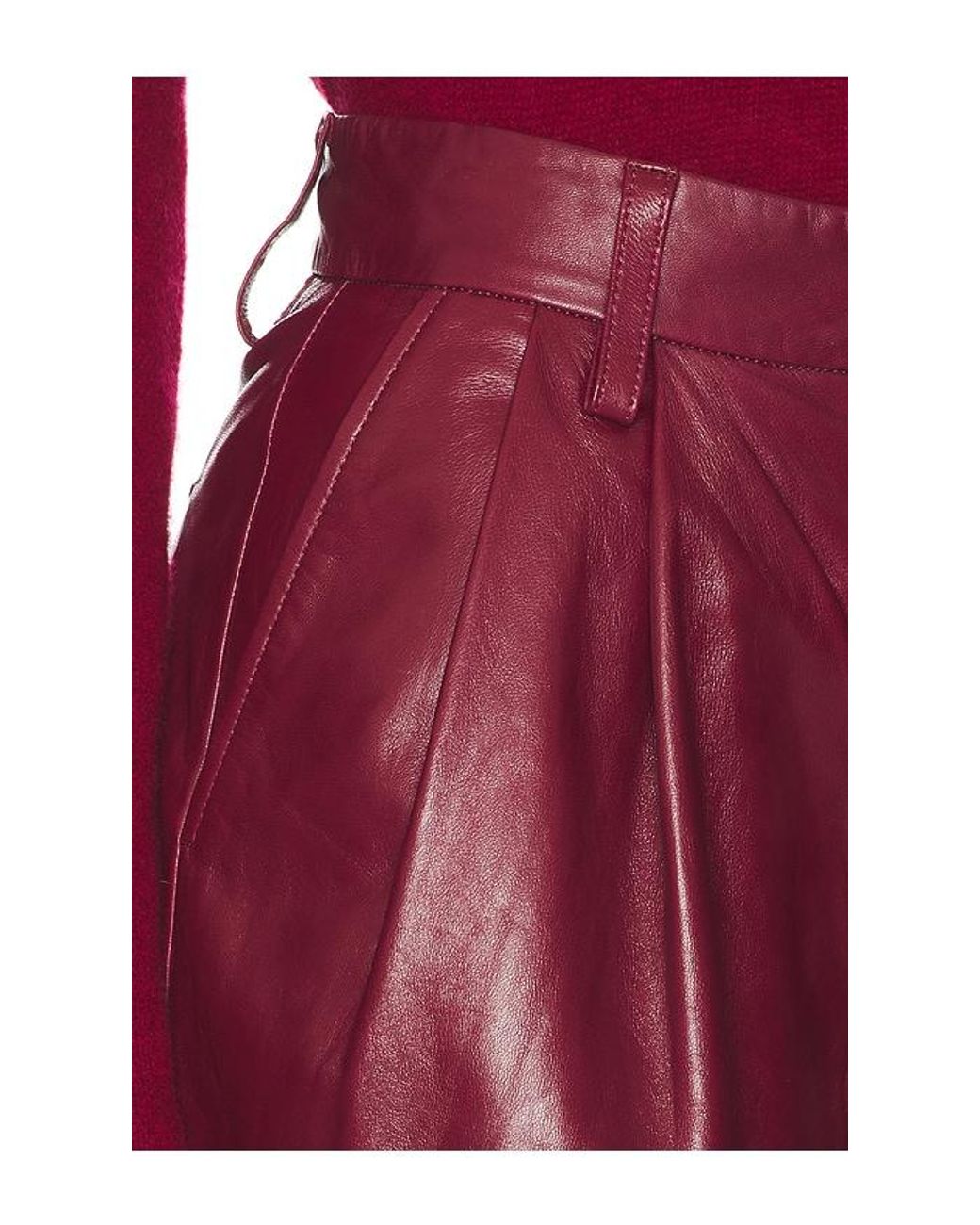 Jonathan Simkhai Red Kobie Pant