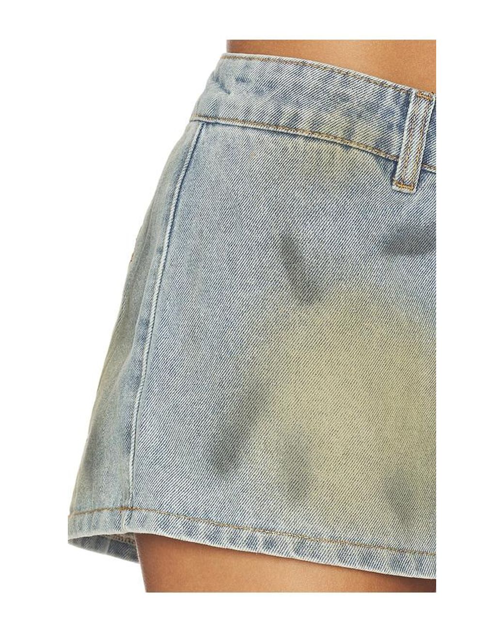 Lioness Blue Rhode Mini Denim Skirt