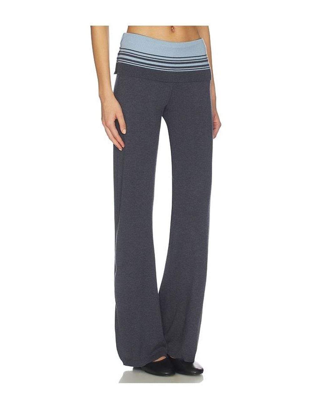 Frankie's Bikinis Blue Shore Cloud Knit Pant