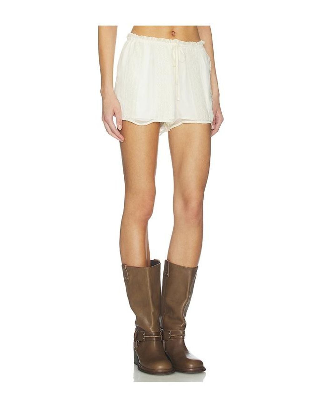 Tularosa White Tatum Shorts