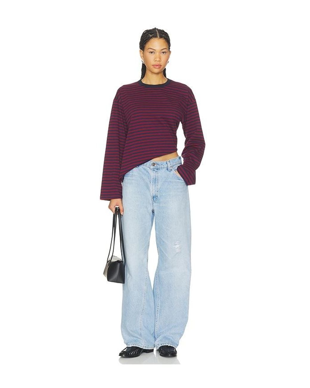 Pistola Purple Reena Long Sleeve Oversized Tee