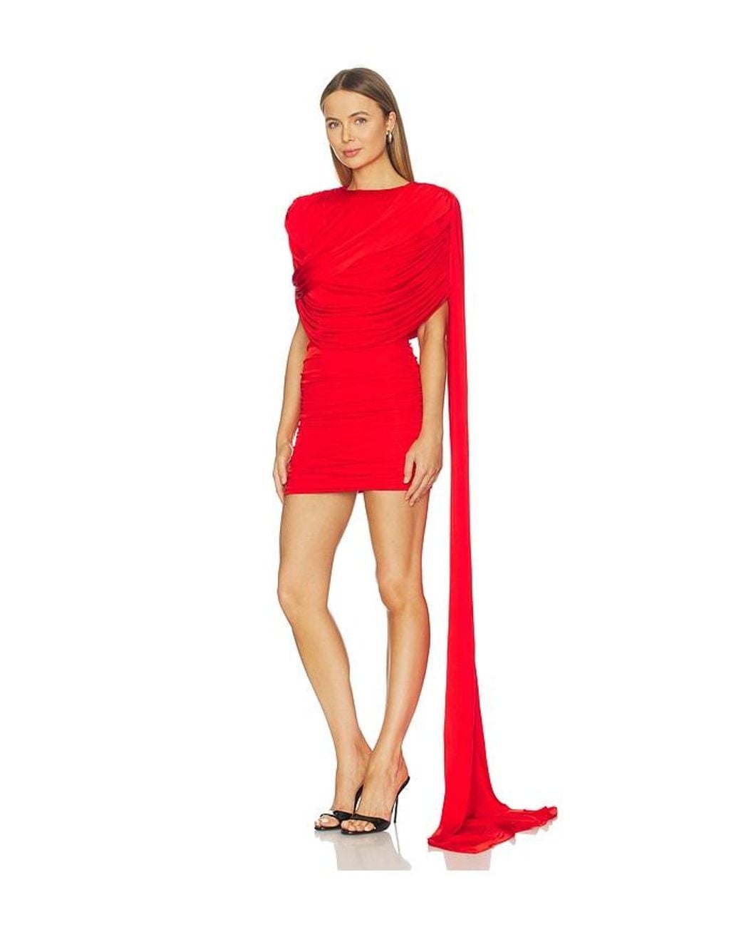Ilkyaz Ozel Red Khara Dress