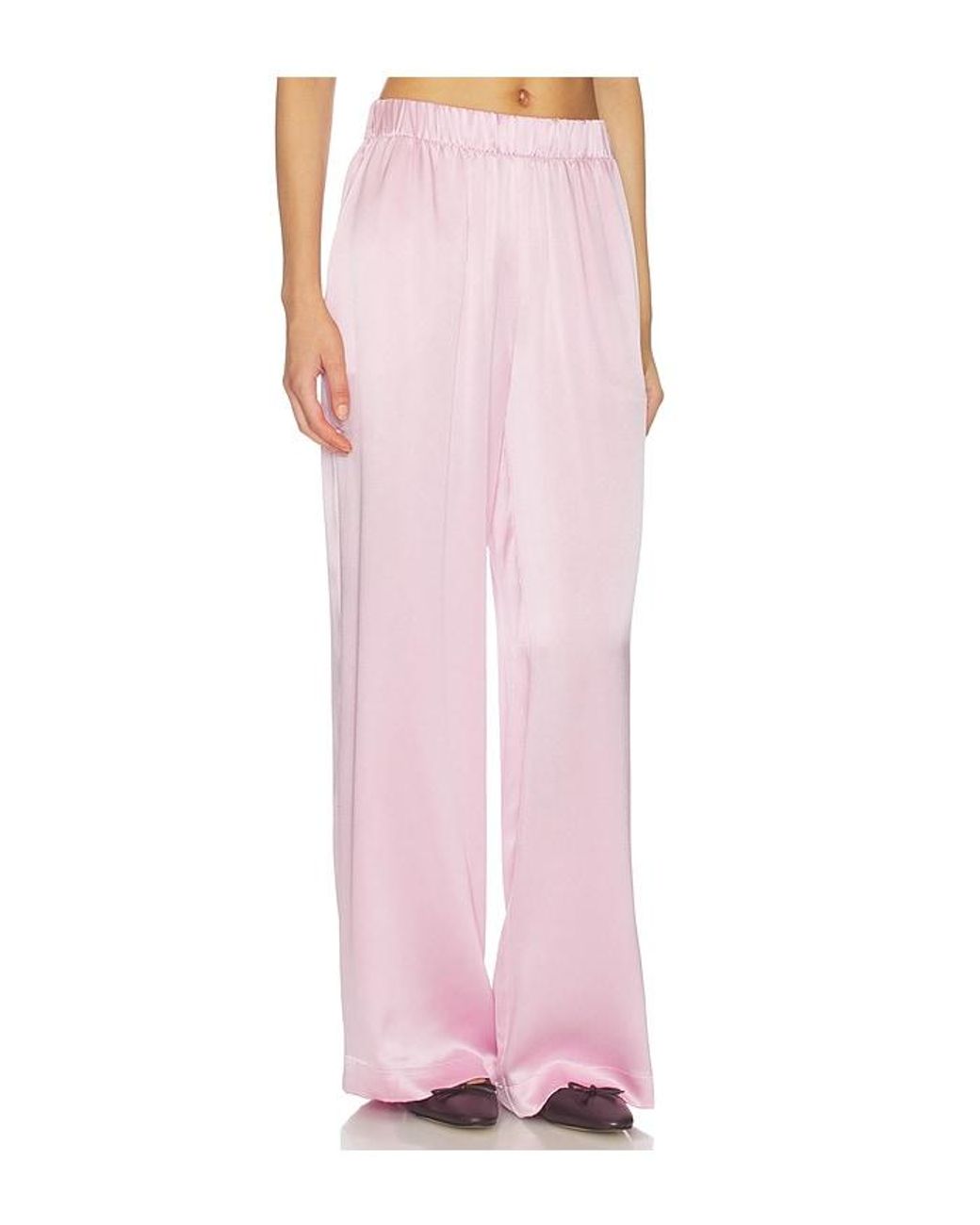 SABLYN Pink Brynn High Rise Pull On Wide Leg Pant