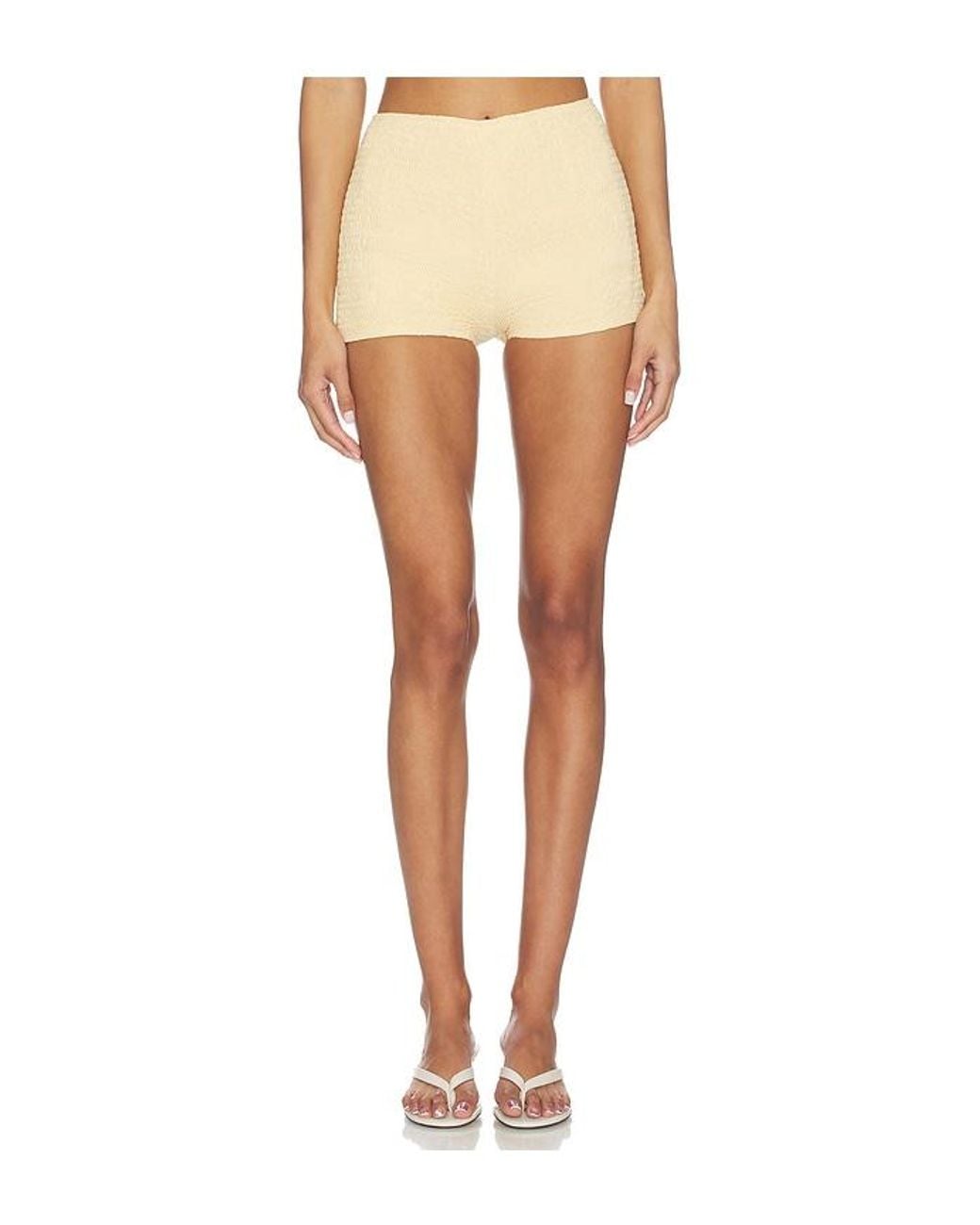 Seven Wonders White Adora Shirred Hot Short
