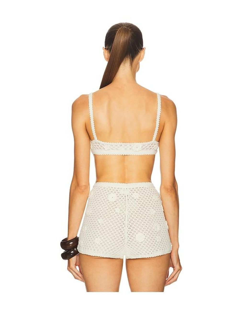 Helsa White Rieley Bralette