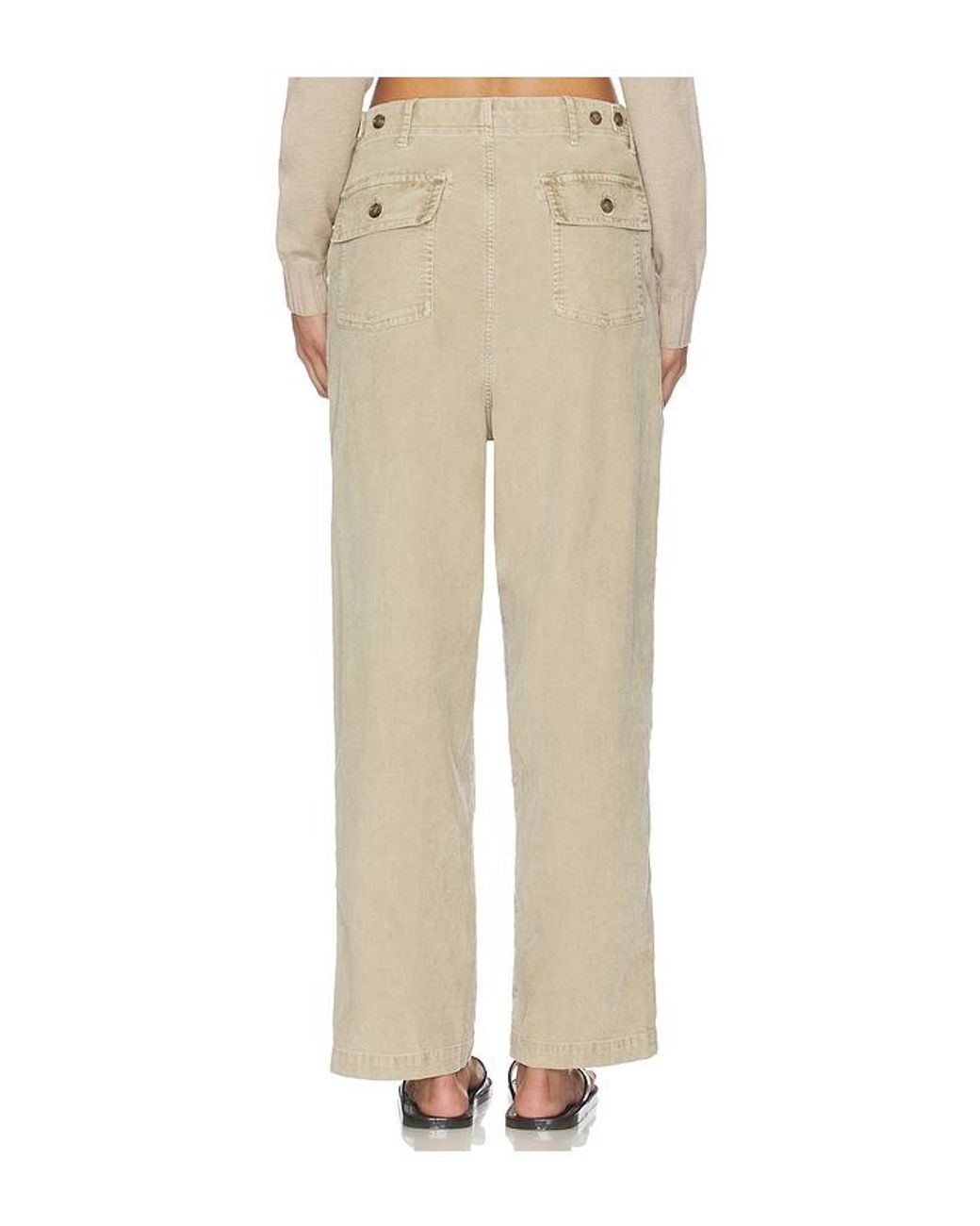 James Perse Natural Fine Wale Stretch Cord Pant