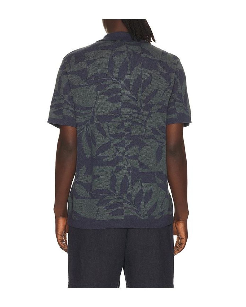 Marine Layer Black Ethan Sweater Button Down Shirt for men