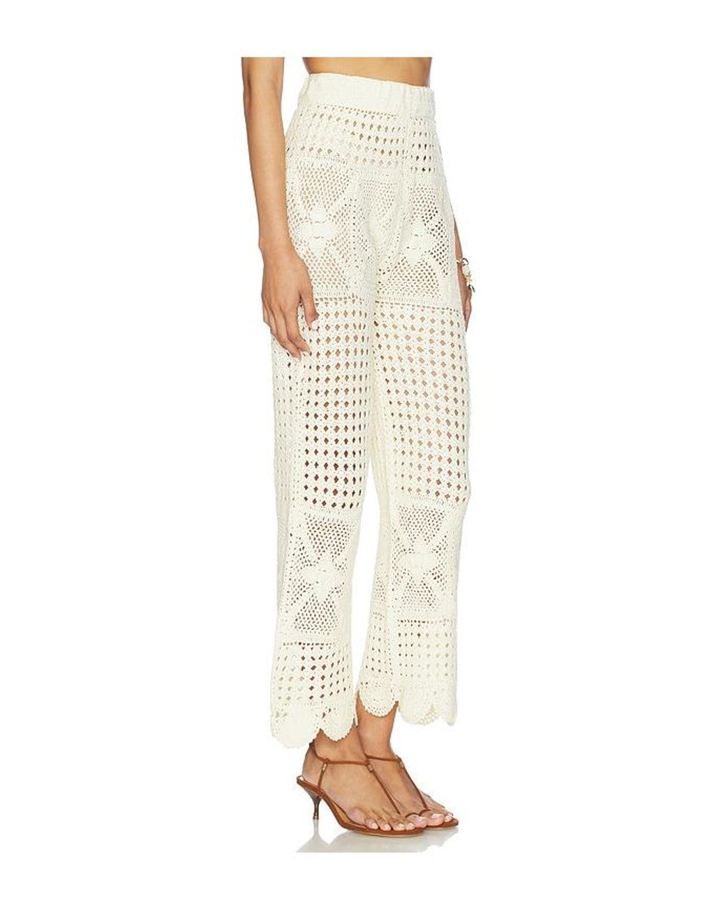 Agua Bendita White Wesley Pants