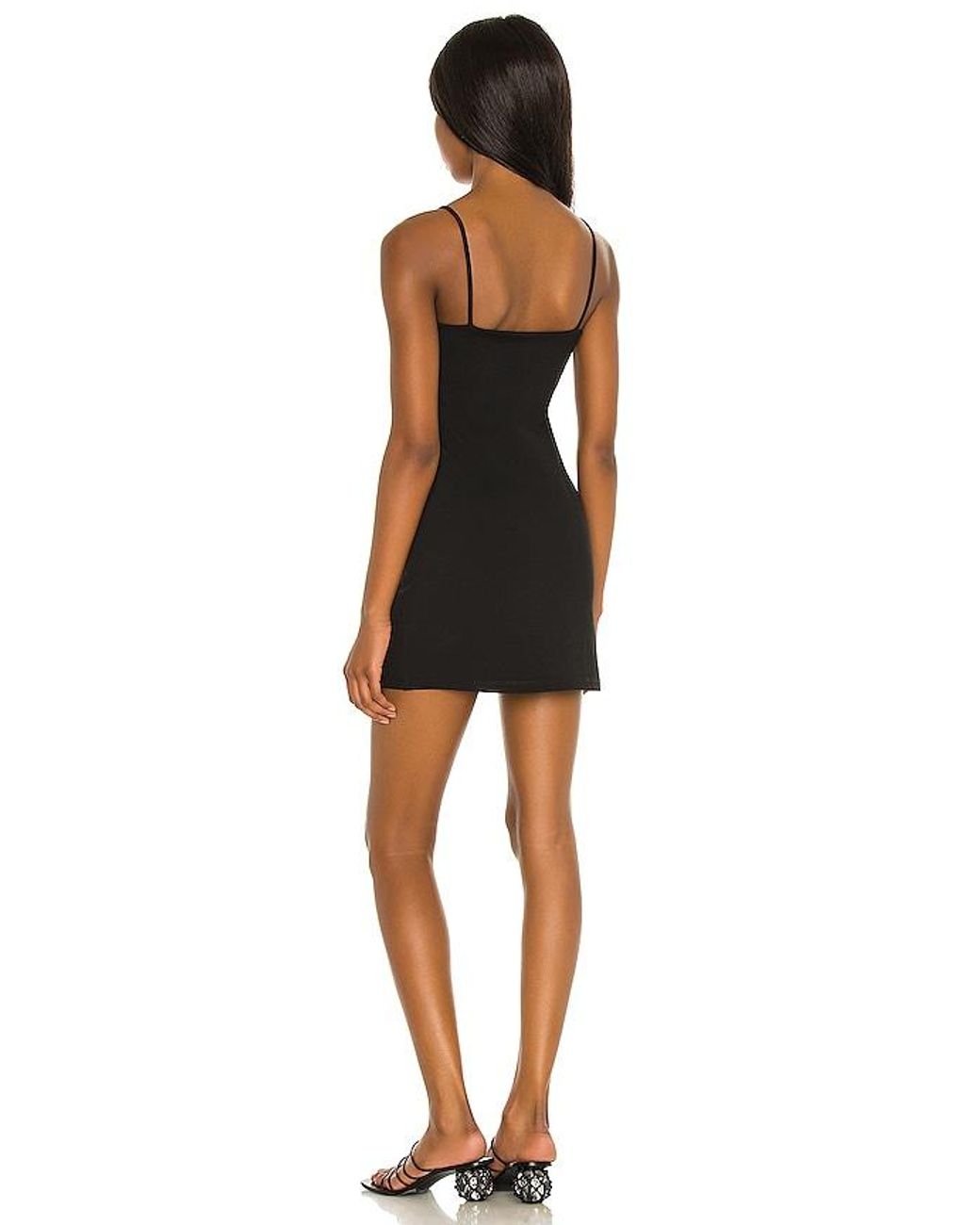 Susana Monaco Black Thin Strap Mini Dress
