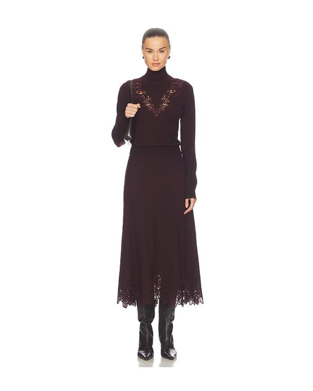Zimmermann Multicolor Valiant Merino Lace Skirt