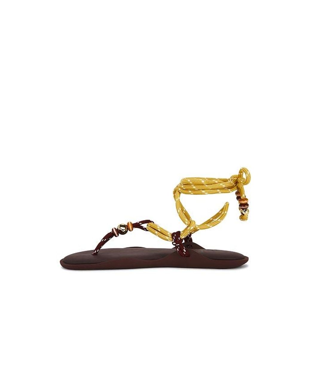 Flòwze Metallic Fl㲠Twin Beaded Sandal